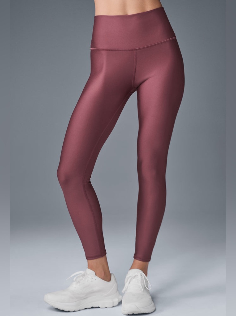 Alo Yoga 7/8 High-Waist Airlift Legging in Burgundy Truffle